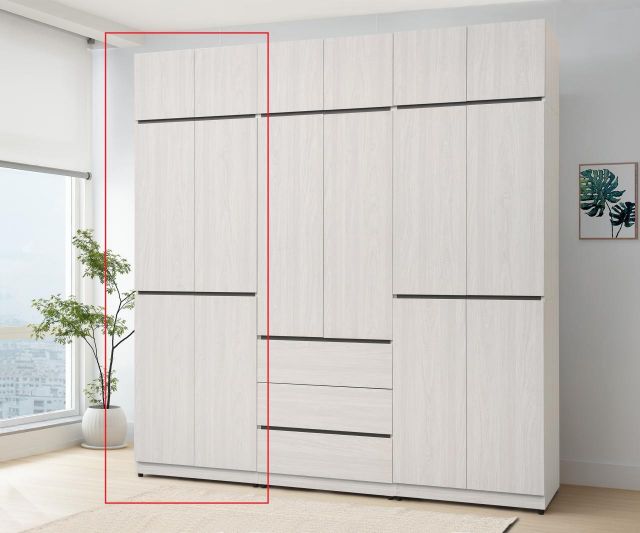 艾倫2.5尺雙吊高衣櫥